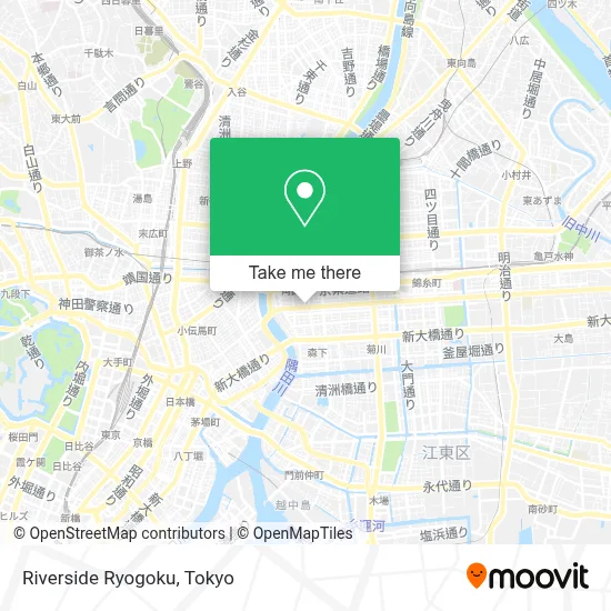 Riverside Ryogoku map