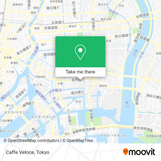 Caffe Veloce map
