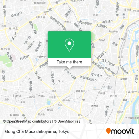 Gong Cha Musashikoyama map