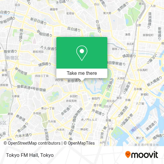 Tokyo FM Hall map