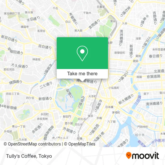 Tully's Coffee map