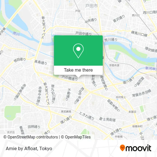 Amie by Afloat map