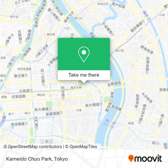 Kameido Chuo Park map