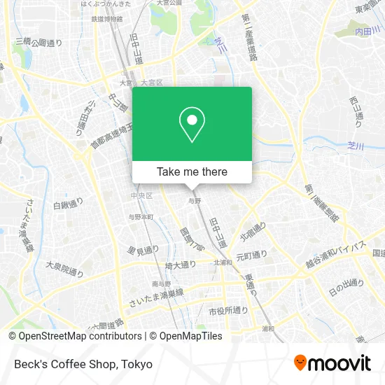 Beck's Coffee Shop map