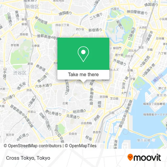 Cross Tokyo map