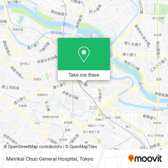 Meirikai Chuo General Hospital map