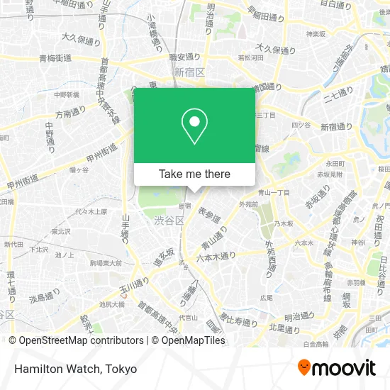 Hamilton Watch map