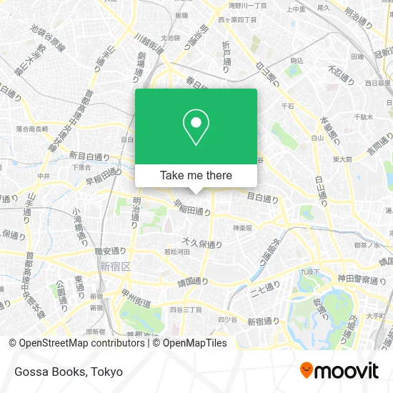 Gossa Books map