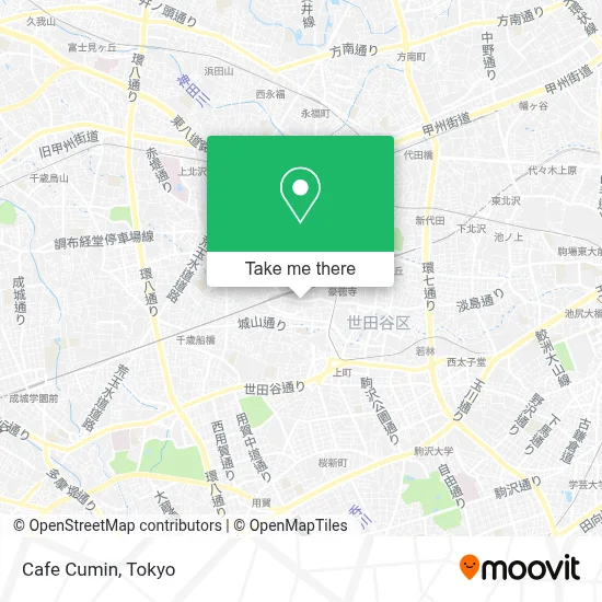Cafe Cumin map