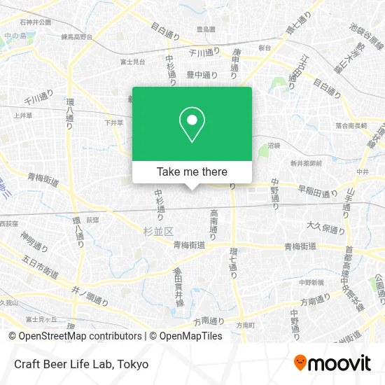 Craft Beer Life Lab map