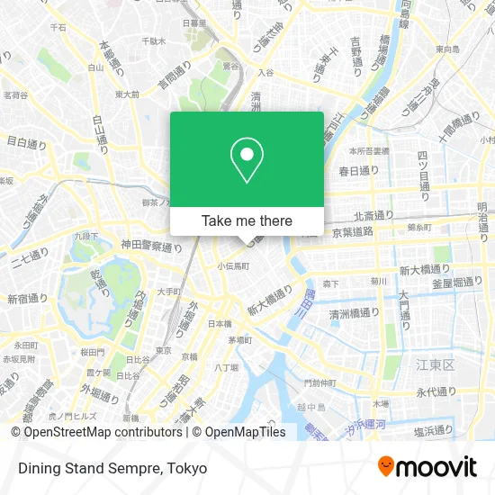 Dining Stand Sempre map