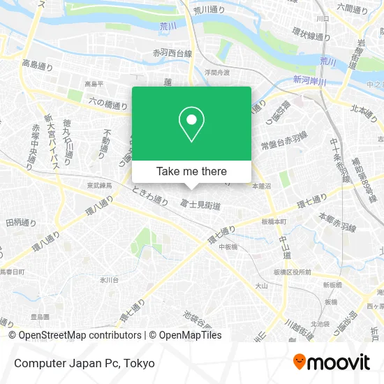 Computer Japan Pc map