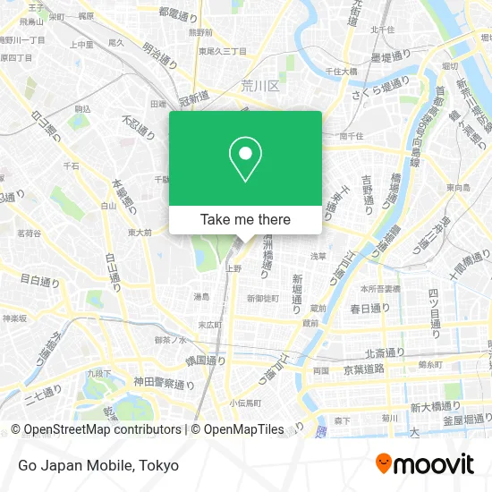 Go Japan Mobile map