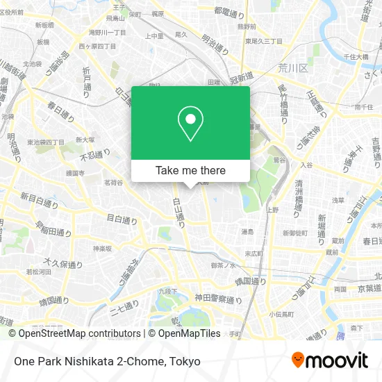 One Park Nishikata 2-Chome map