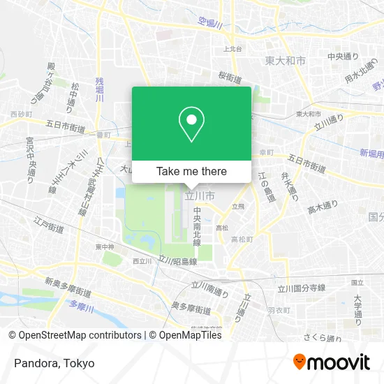 Pandora map