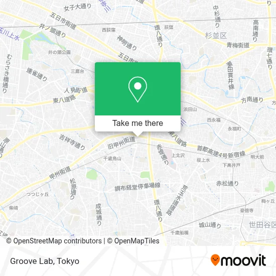 Groove Lab map
