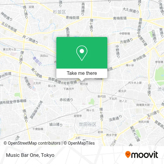 Music Bar One map