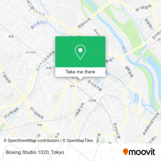 Boxing Studio 1020 map
