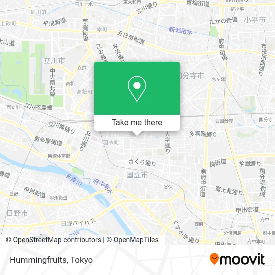 Hummingfruits map