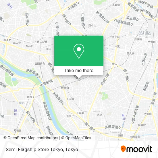 Semi Flagship Store Tokyo map