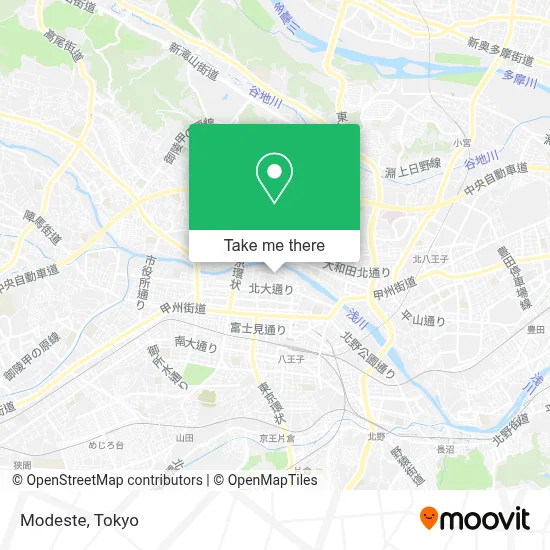 Modeste map