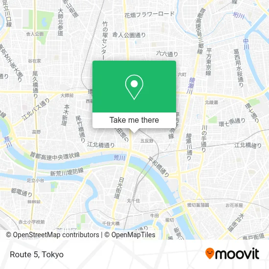 Route 5 map