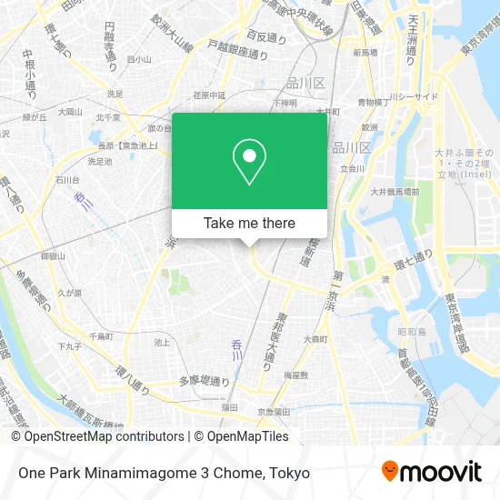 One Park Minamimagome 3 Chome map