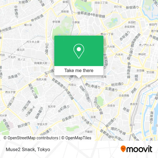 Muse2 Snack map