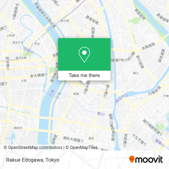 Rakue Edogawa map