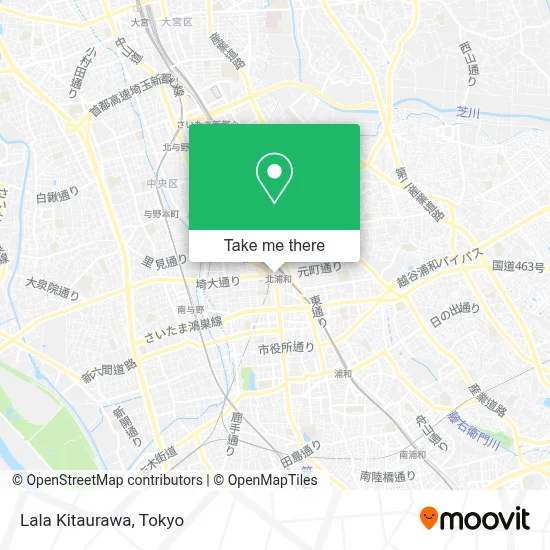 Lala Kitaurawa map