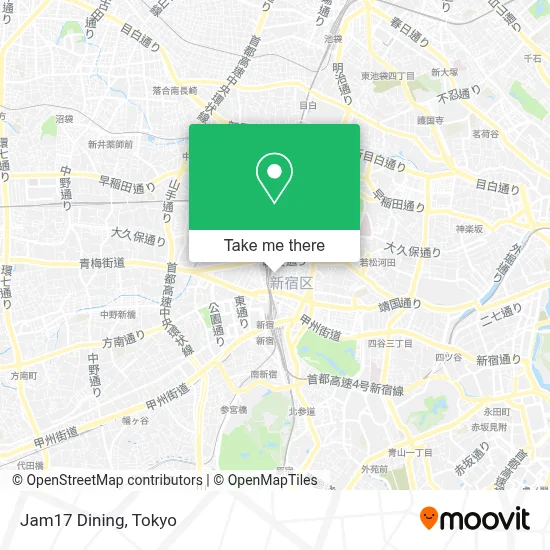 Jam17 Dining map