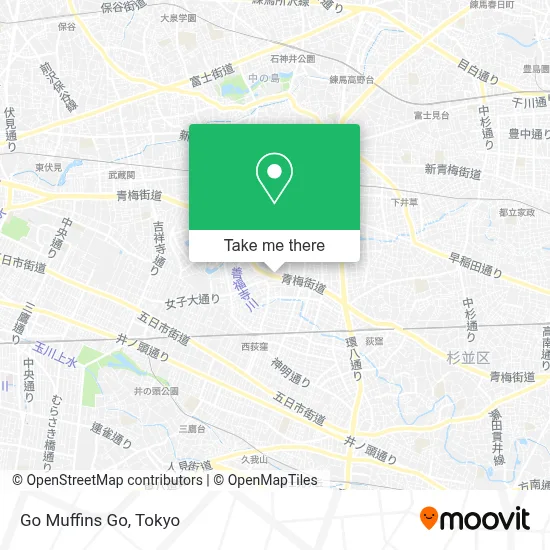 Go Muffins Go map