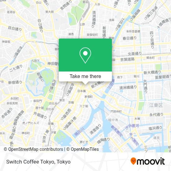Switch Coffee Tokyo map