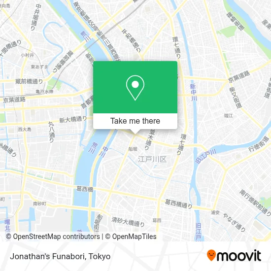 Jonathan's Funabori map