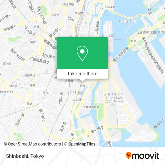 Shinbashi map