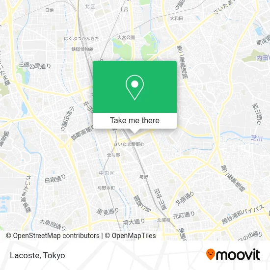 Lacoste map