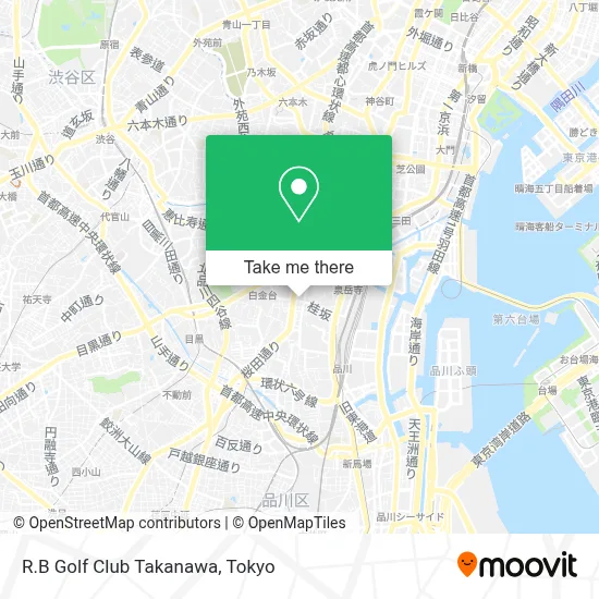 R.B Golf Club Takanawa map