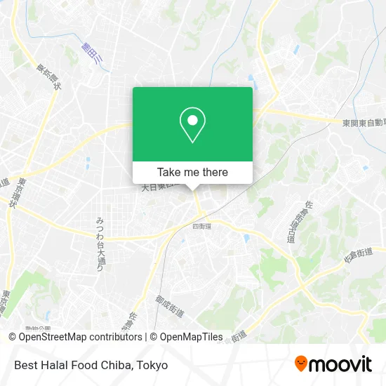 Best Halal Food Chiba map