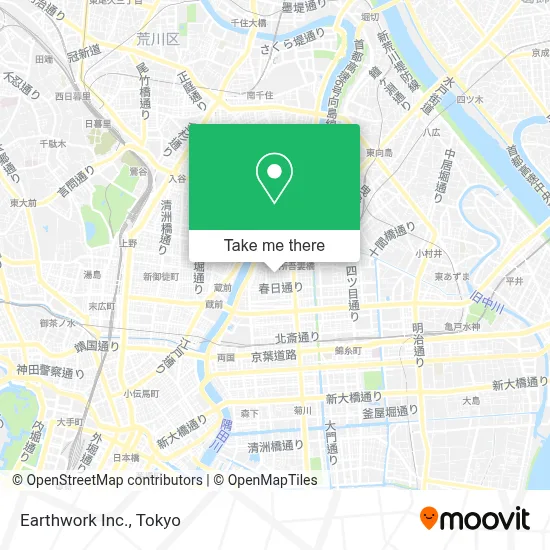Earthwork Inc. map