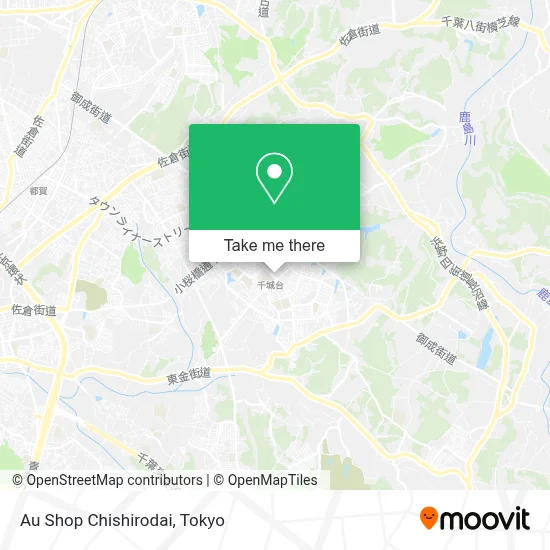 Au Shop Chishirodai map
