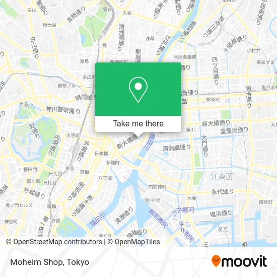 Moheim Shop map