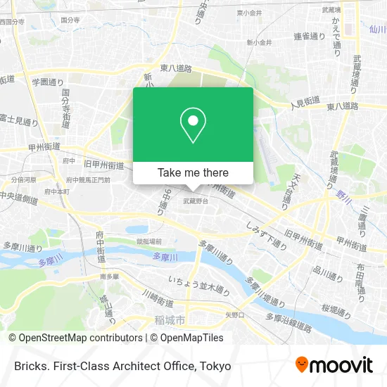Bricks. First-Class Architect Office map
