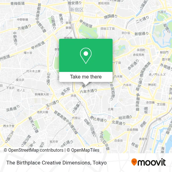 The Birthplace Creative Dimensions map