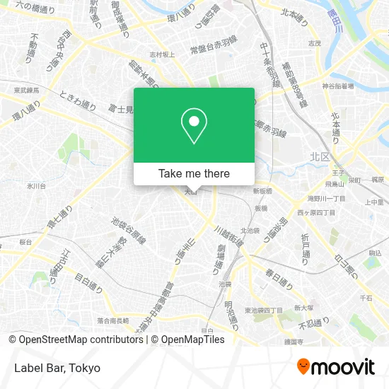Label Bar map