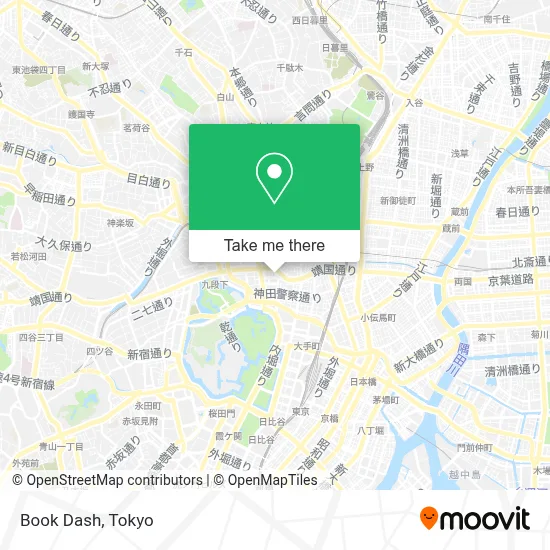 Book Dash map
