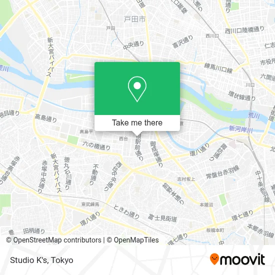 Studio K's map