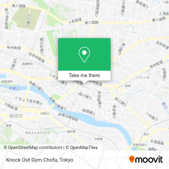 Knock Out Gym Chofu map
