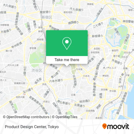 Product Design Center map