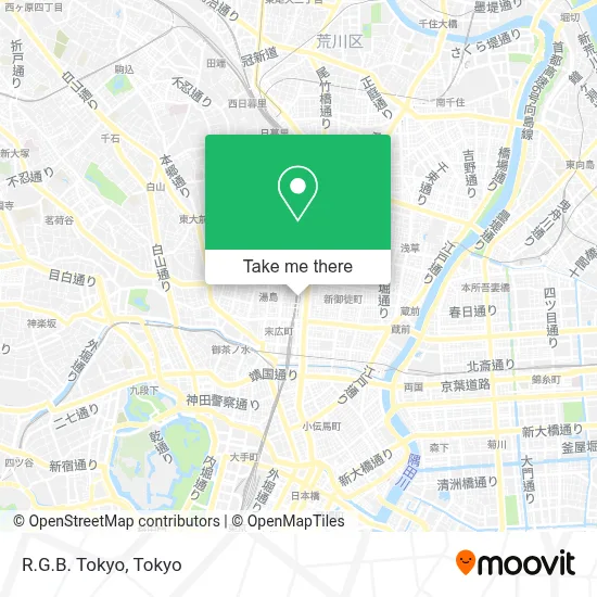 R.G.B. Tokyo map