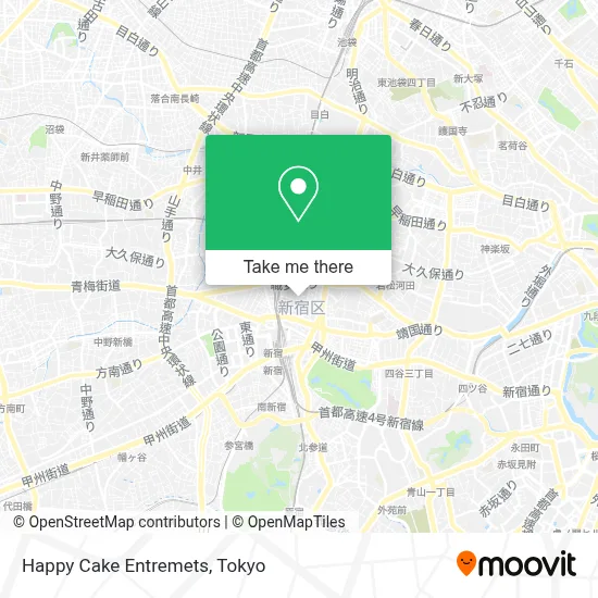 Happy Cake Entremets map